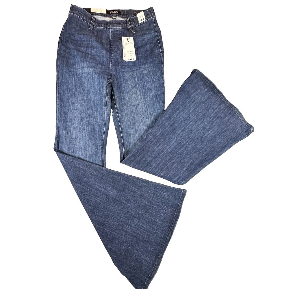 Judy Blue Jeans Womens 11/30 High Rise Pull On Super Flare Stretch Hippie New